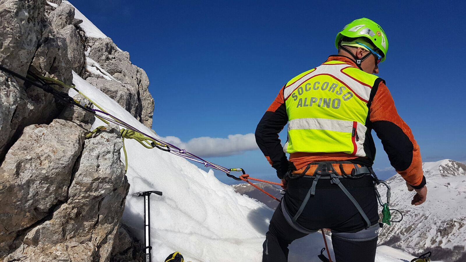 Soccorso Alpino in intervento