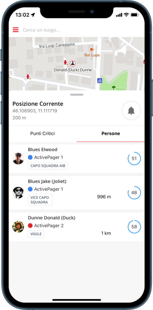 Mappa su smartphone